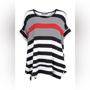 ALEMBIKA‎ Lagnelook Multi-Stripe Blouse Top Size XL